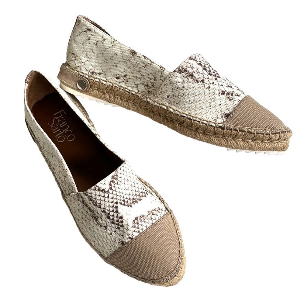 Franco Sarto canvas slip-on flats
